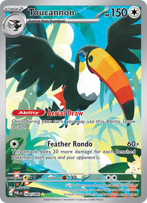 Toucannon 94/84 Illustration Rare | Pitch Black | Pokemon Card