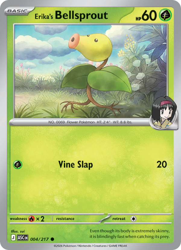 Erika's Bellsprout 4/217 Common | Ascended Heroes | Pokemon Card