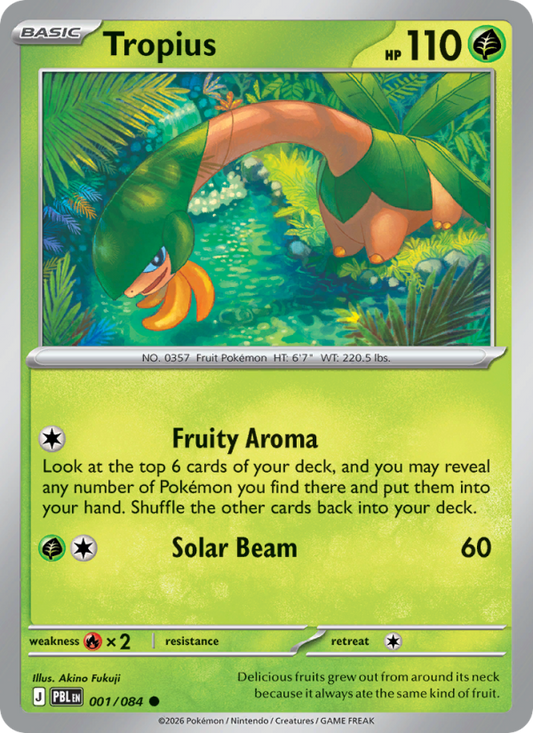 Tropius 1/84 Common | Pitch Black | Pokemon Card
