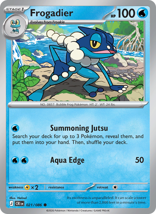 Frogadier 21/86 Common | Chaos Rising | Pokemon Card