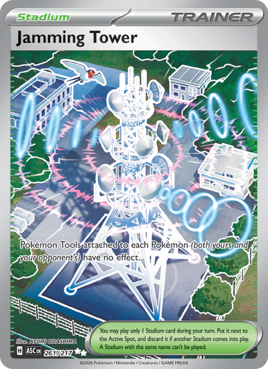 Jamming Tower 261/217 Ultra Rare | Ascended Heroes | Pokemon Card