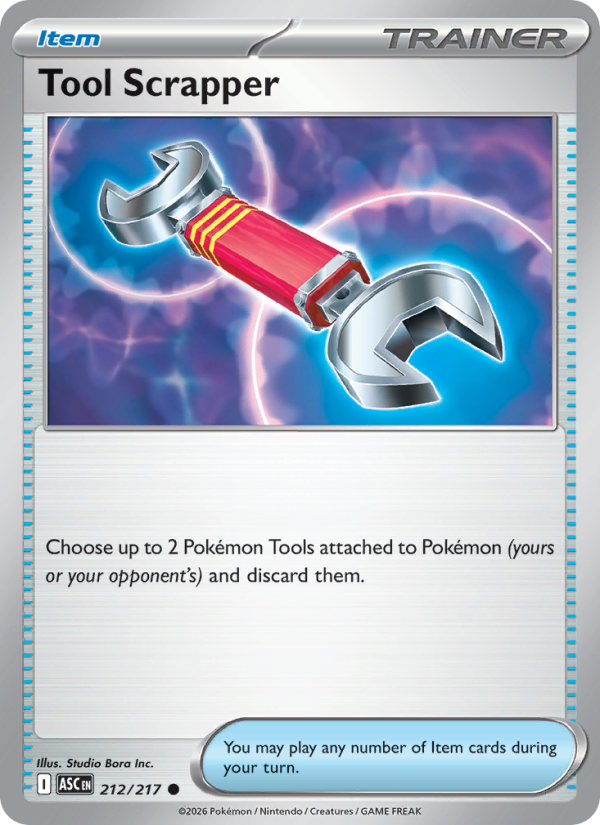 Tool Scrapper 212/217 Common | Ascended Heroes | Pokemon Card