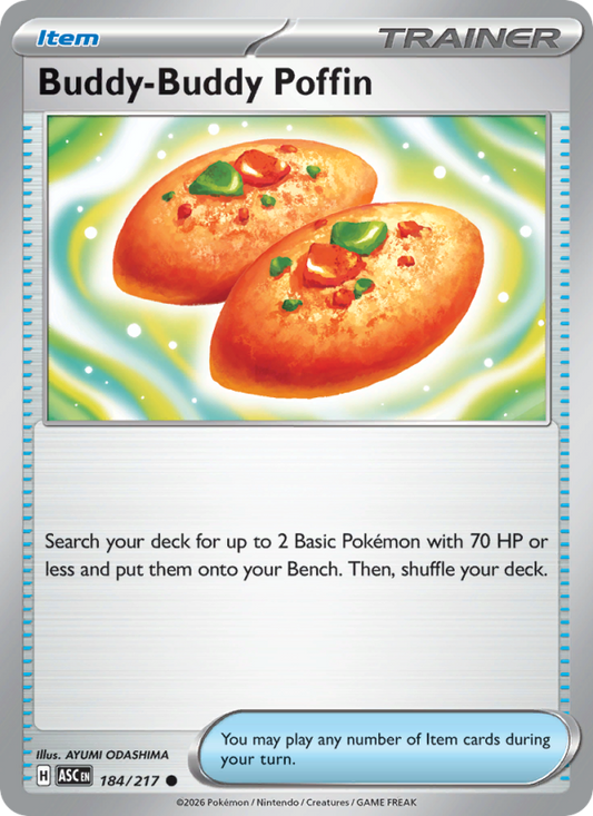 Buddy-Buddy Poffin 184/217 Common | Ascended Heroes | Pokemon Card