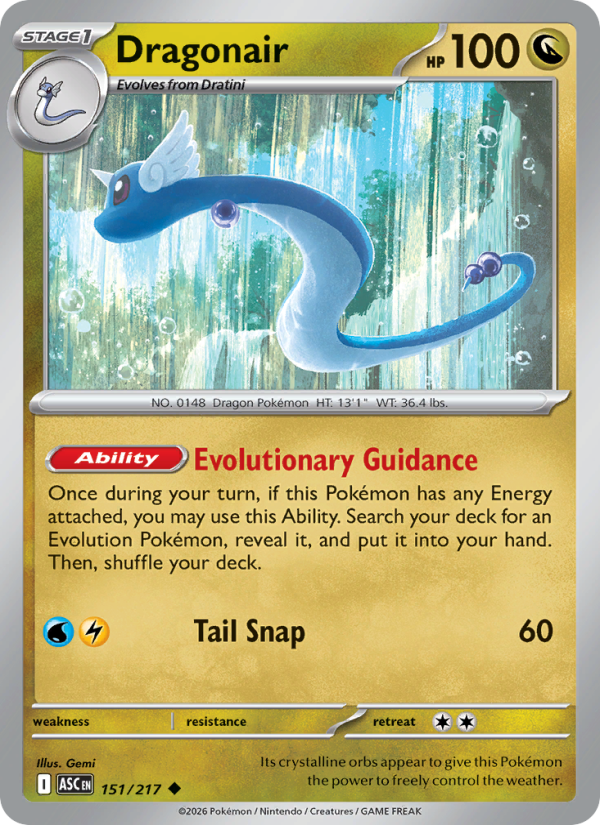 Dragonair 151/217 Uncommon | Ascended Heroes | Pokemon Card