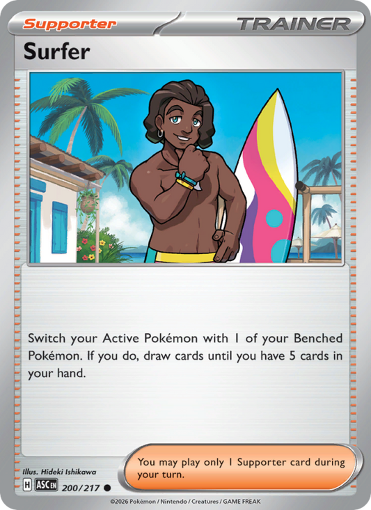 Surfer 200/217 Common | Ascended Heroes | Pokemon Card