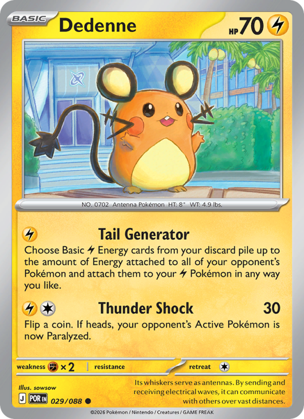 Dedenne 29/88 Common | Perfect Order | Pokemon Card