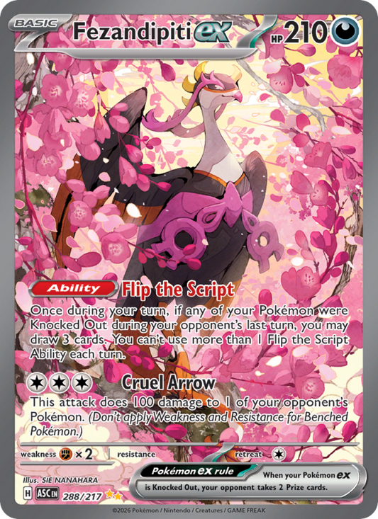 Fezandipiti ex 288/217 Special Illustration Rare | Ascended Heroes | Pokemon Card