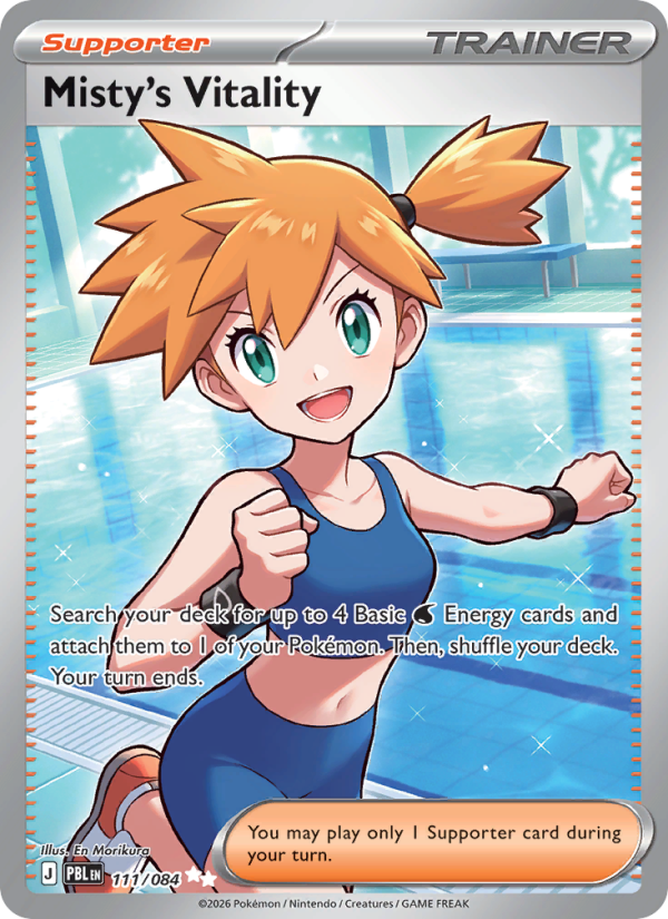 Misty's Vitality 111/84 Ultra Rare | Pitch Black | Pokemon Card
