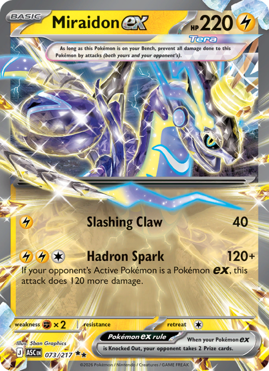 Miraidon ex 73/217 Double Rare | Ascended Heroes | Pokemon Card