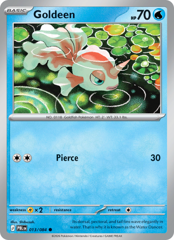 Goldeen 13/84 Common | Pitch Black | Pokemon Card