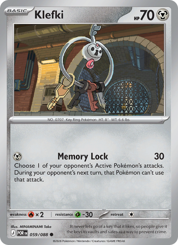 Klefki 59/88 Common | Perfect Order | Pokemon Card