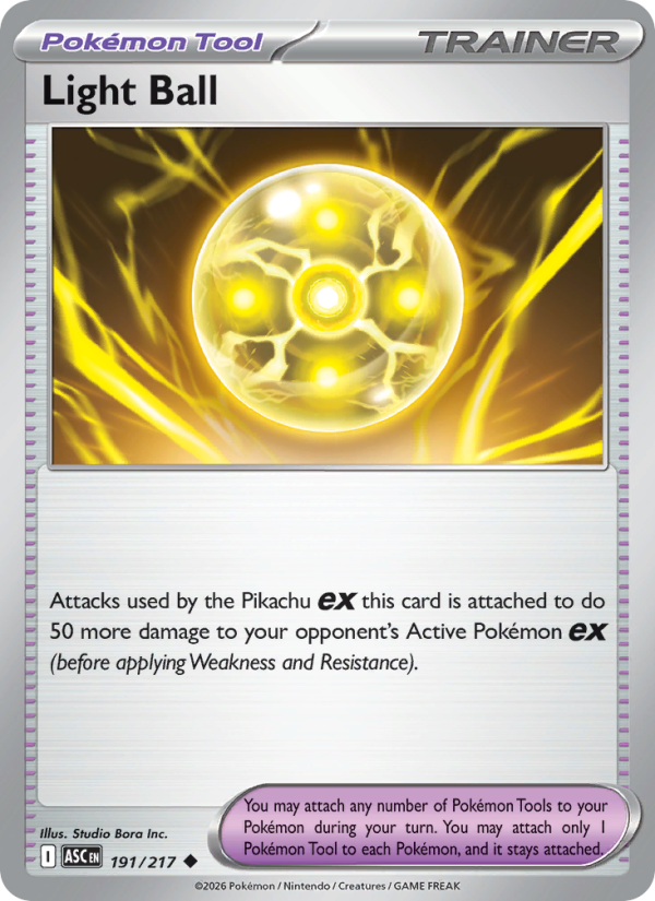 Light Ball 191/217 Uncommon | Ascended Heroes | Pokemon Card