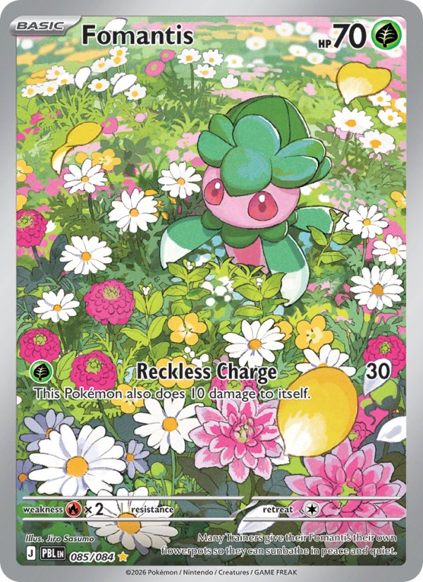 Fomantis 85/84 Illustration Rare | Pitch Black | Pokemon Card