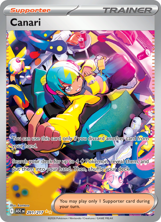 Canari 291/217 Special Illustration Rare | Ascended Heroes | Pokemon Card