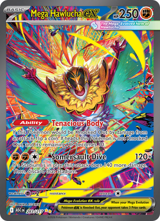 Mega Hawlucha ex 283/217 Special Illustration Rare | Ascended Heroes | Pokemon Card