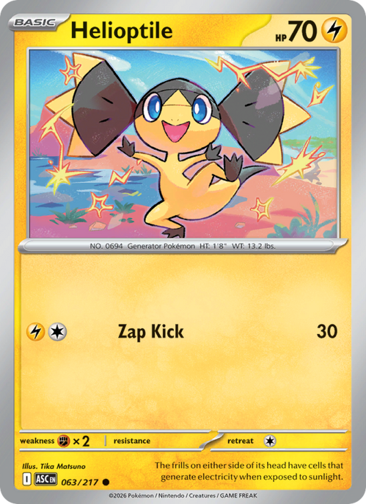 Helioptile 63/217 Common | Ascended Heroes | Pokemon Card