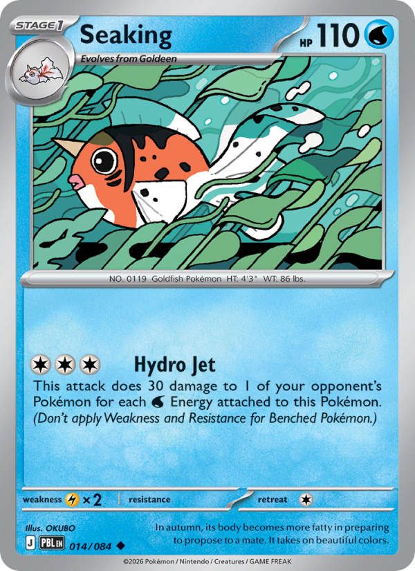 Seaking 14/84 Uncommon | Pitch Black | Pokemon Card