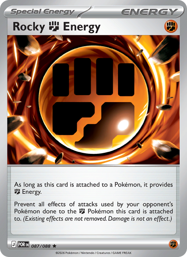Rocky Fighting Energy 87/88 Rare Holo | Perfect Order | Pokemon Card