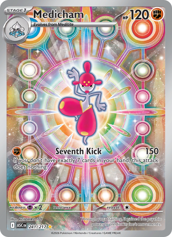 Medicham 241/217 Illustration Rare | Ascended Heroes | Pokemon Card
