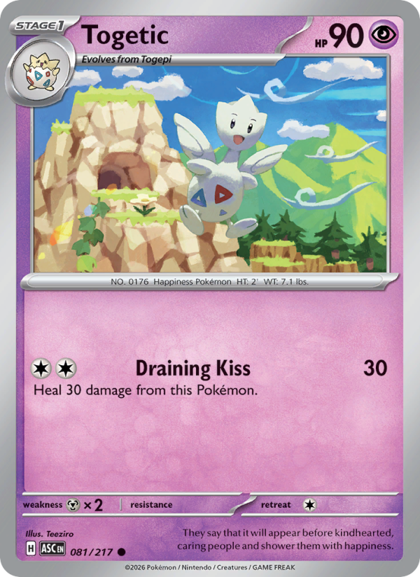 Togetic 81/217 Common | Ascended Heroes | Pokemon Card