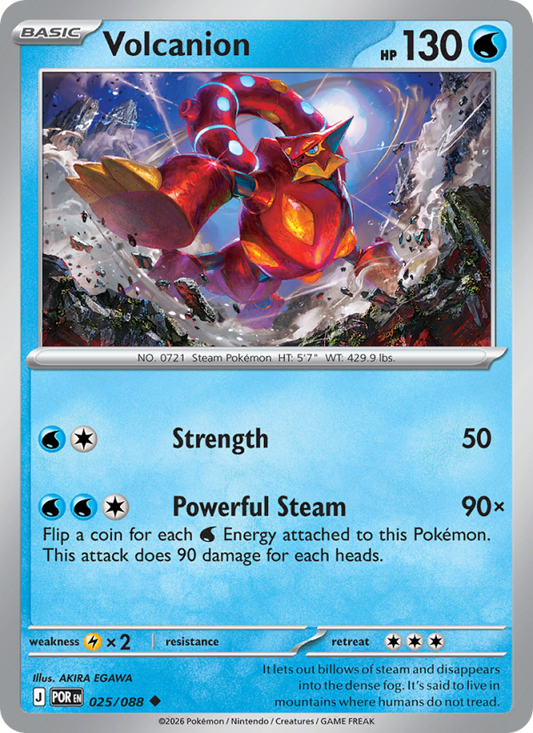 Volcanion 25/88 Uncommon | Perfect Order | Pokemon Card