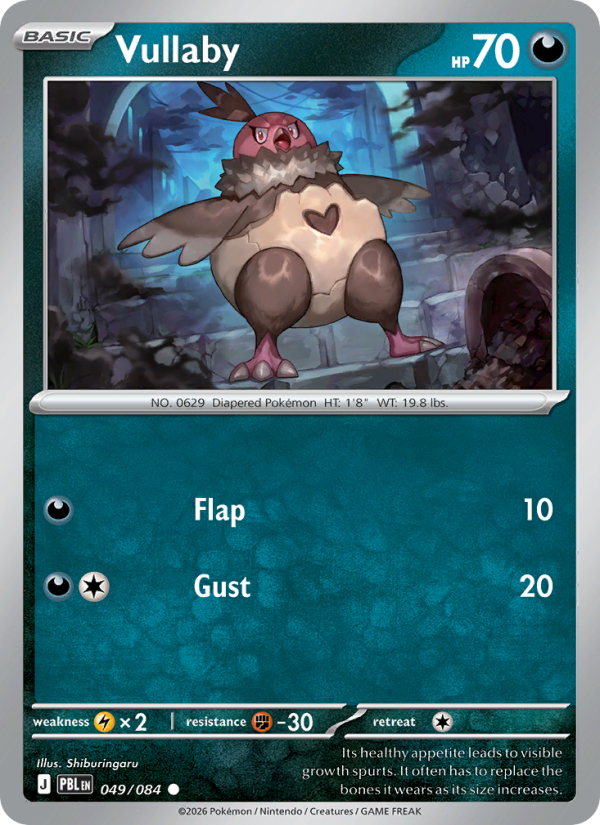 Vullaby 49/84 Common | Pitch Black | Pokemon Card