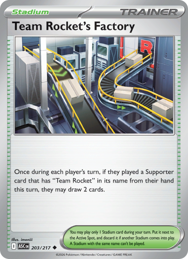 Team Rocket's Factory 203/217 Uncommon | Ascended Heroes | Pokemon Card