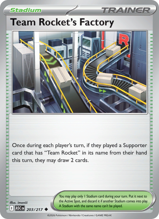 Team Rocket's Factory 203/217 Uncommon | Ascended Heroes | Pokemon Card