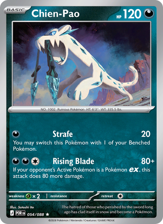 Chien-Pao 54/88 Rare Holo | Perfect Order | Pokemon Card