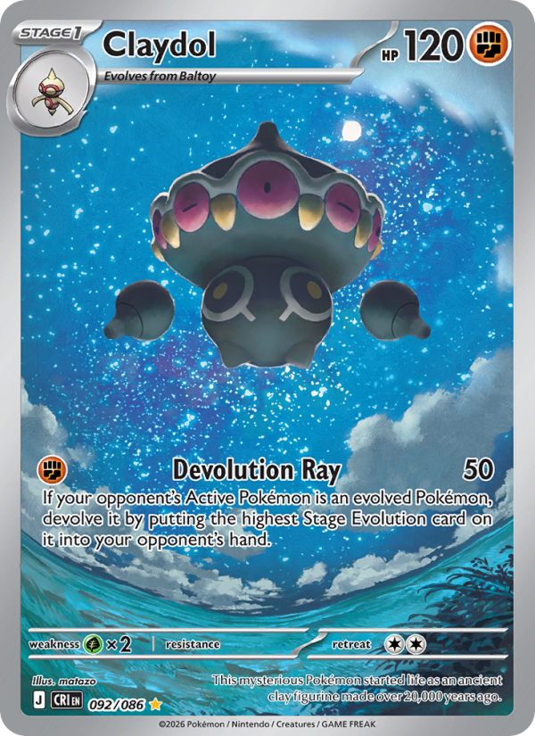Claydol 92/86 Illustration Rare | Chaos Rising | Pokemon Card