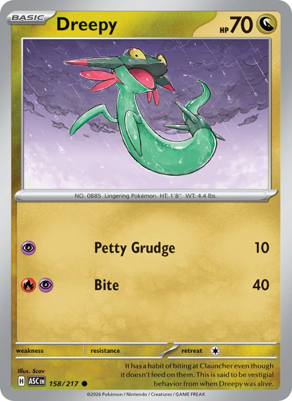 Dreepy 158/217 Common | Ascended Heroes | Pokemon Card