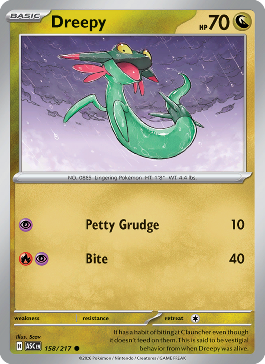 Dreepy 158/217 Common | Ascended Heroes | Pokemon Card