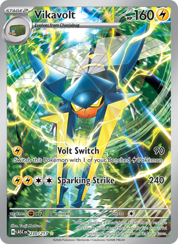 Vikavolt 230/217 Illustration Rare | Ascended Heroes | Pokemon Card
