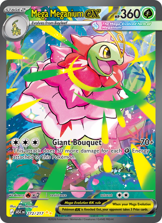 Mega Meganium ex 272/217 Special Illustration Rare | Ascended Heroes | Pokemon Card