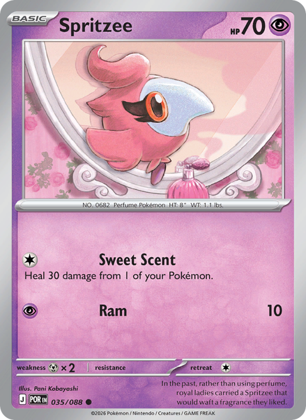 Spritzee 35/88 Common | Perfect Order | Pokemon Card