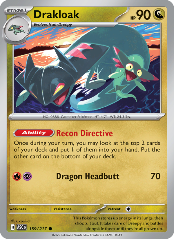 Drakloak 159/217 Common | Ascended Heroes | Pokemon Card