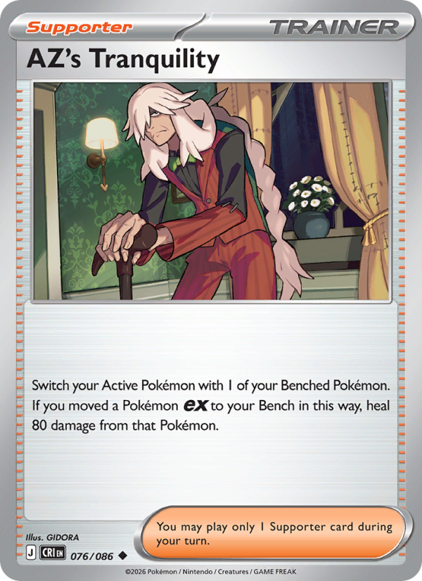 AZ's Tranquility 76/86 Uncommon | Chaos Rising | Pokemon Card
