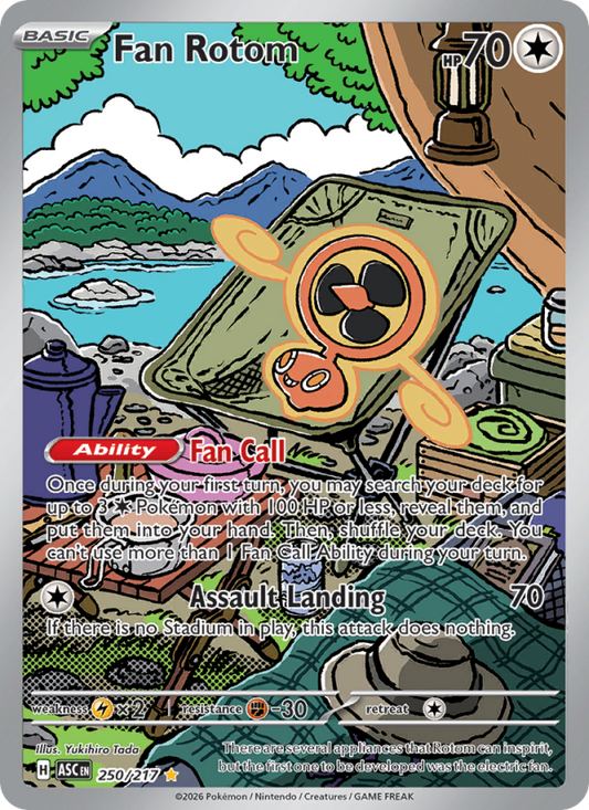 Fan Rotom 250/217 Illustration Rare | Ascended Heroes | Pokemon Card