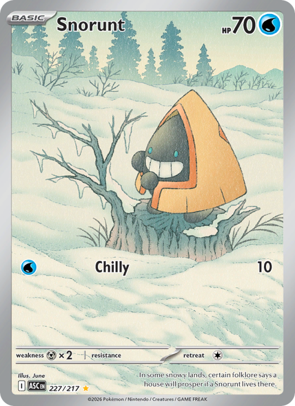 Snorunt 227/217 Illustration Rare | Ascended Heroes | Pokemon Card