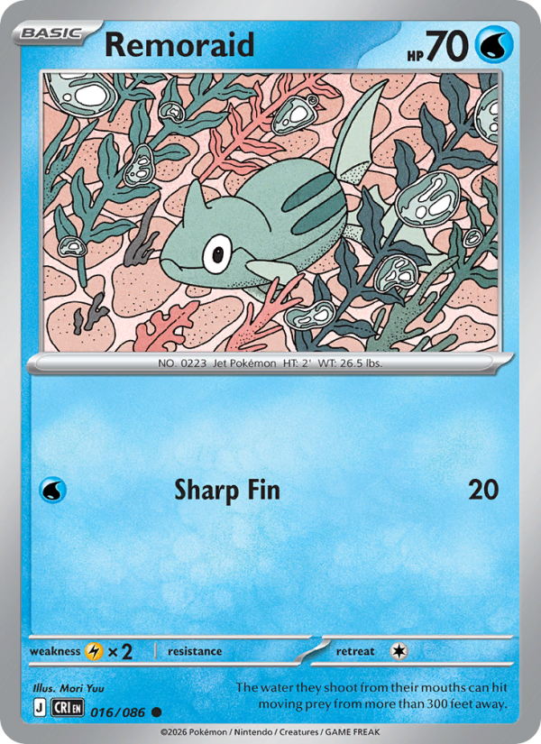 Remoraid 16/86 Common | Chaos Rising | Pokemon Card