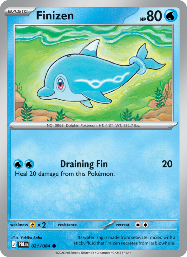 Finizen 21/84 Common | Pitch Black | Pokemon Card