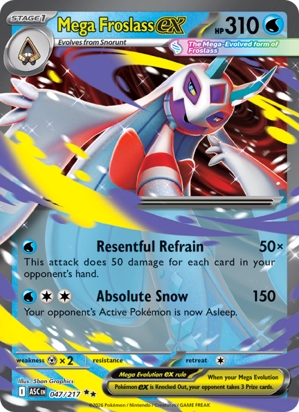 Mega Froslass ex 47/217 Double Rare | Ascended Heroes | Pokemon Card