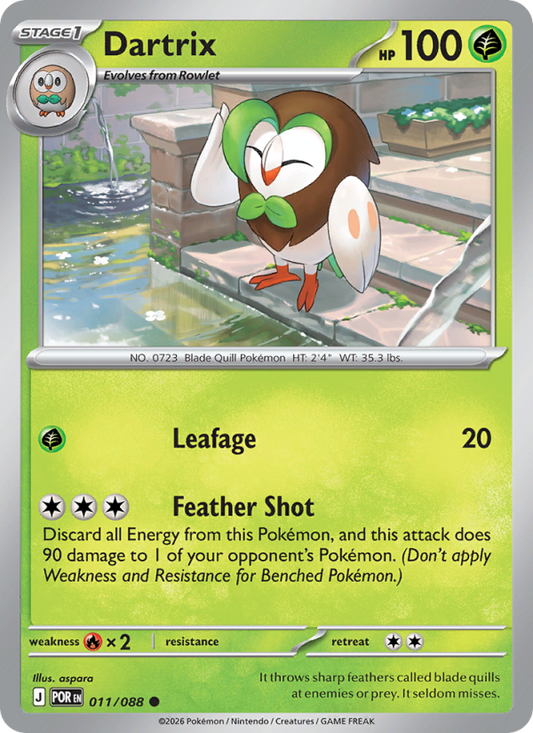 Dartrix 11/88 Common | Perfect Order | Pokemon Card