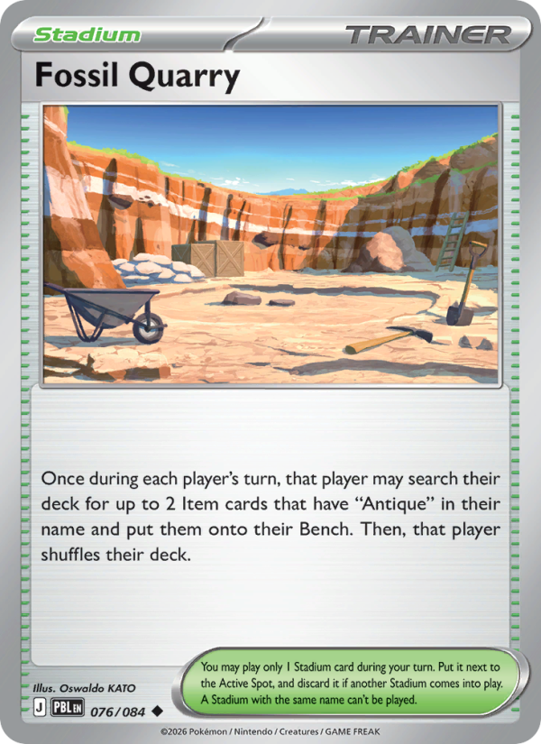 Fossil Quarry 76/84 Uncommon | Pitch Black | Pokemon Card