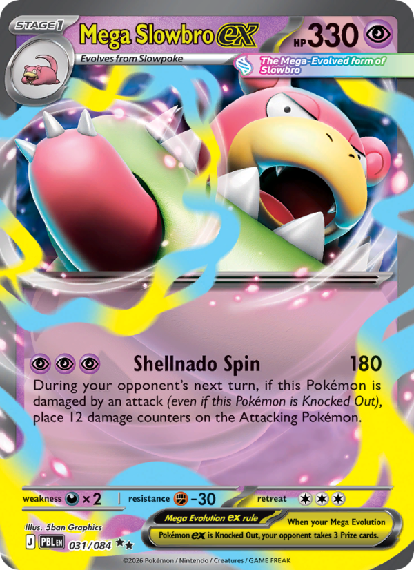 Mega Slowbro ex 31/84 Double Rare | Pitch Black | Pokemon Card