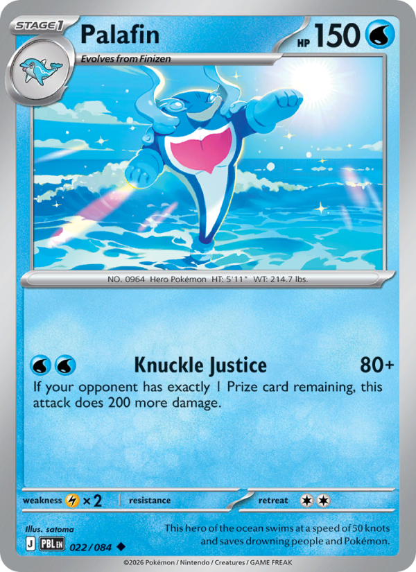 Palafin 22/84 Uncommon | Pitch Black | Pokemon Card