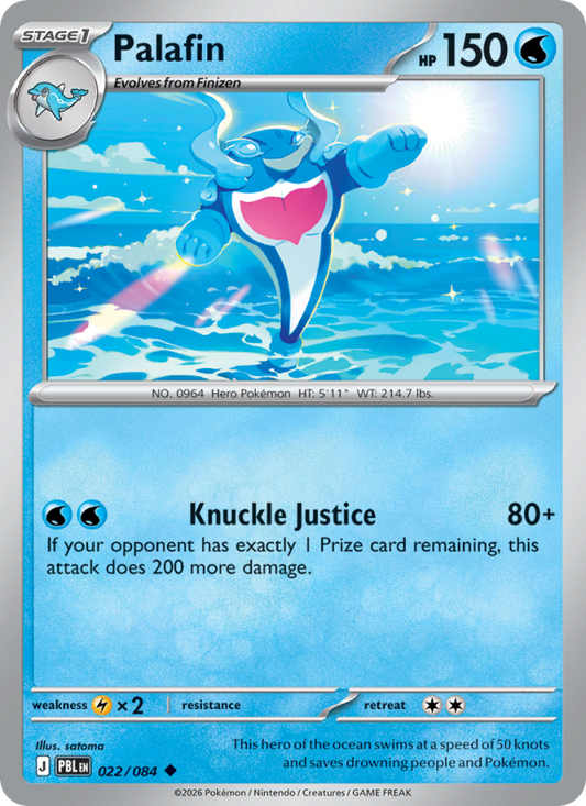 Palafin 22/84 Uncommon | Pitch Black | Pokemon Card