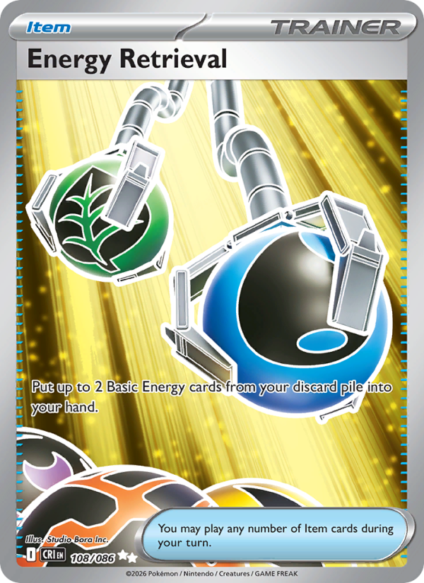 Energy Retrieval 108/86 Ultra Rare | Chaos Rising | Pokemon Card