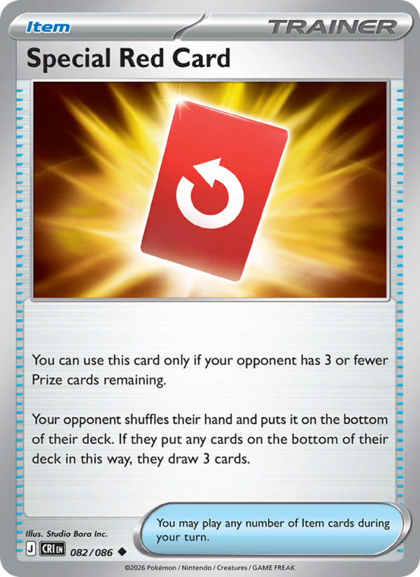 Special Red Card 82/86 Uncommon | Chaos Rising | Pokemon Card