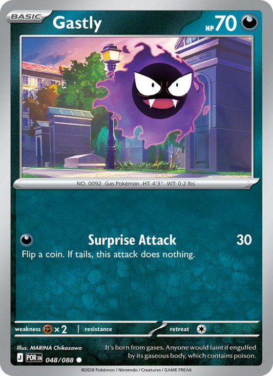 Gastly 48/88 Common | Perfect Order | Pokemon Card